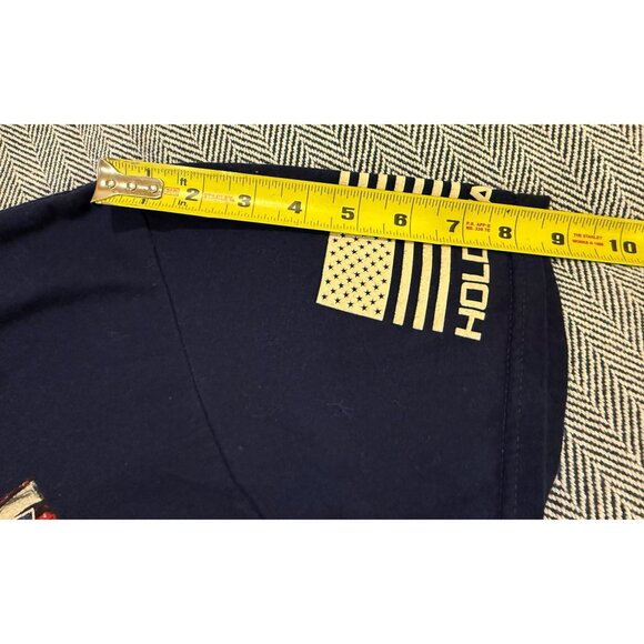 Hold Fast Patriotic "Long May It Wave" Navy Tee - Large - Picture 7 of 7